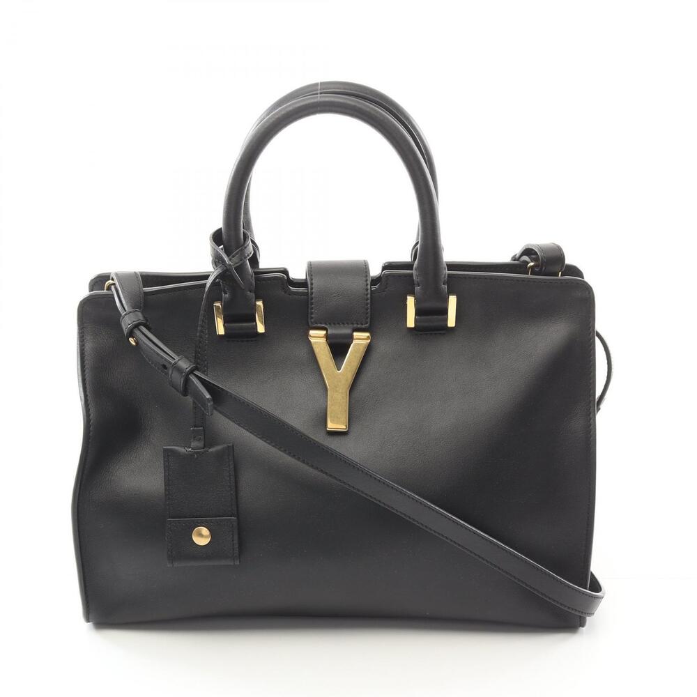 Saint Laurent Cabas handbag leather black